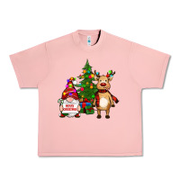Salmon merry christmas gnomes, reindeer Urban Heavy Tee - RanaPortraitStore
