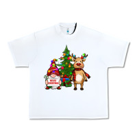 White merry christmas gnomes, reindeer Urban Heavy Tee - RanaPortraitStore