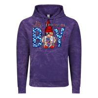 Cloud Purple All American boy with gnome Vintage Hoodie - HowdyJamesFarm