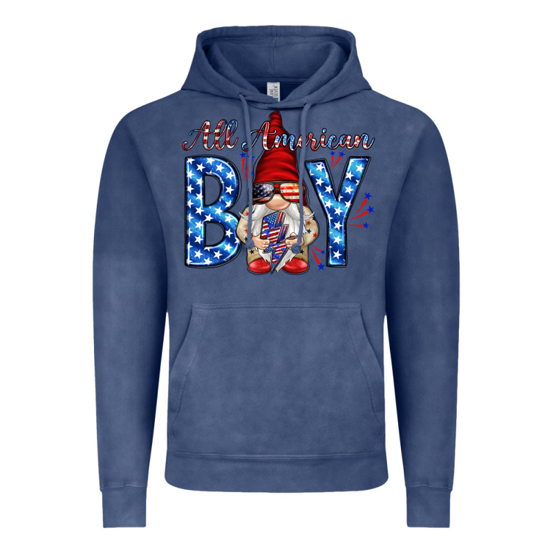 All American Boy With Gnome Vintage Hoodie by HowdyJamesFarm | Teevron