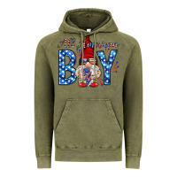Vintage Olive All American boy with gnome Vintage Hoodie - HowdyJamesFarm