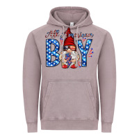 Vintage Zinc All American boy with gnome Vintage Hoodie - HowdyJamesFarm