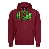 Burgundy x ray tech st patrick's day Zipper Hoodie - Artiststas