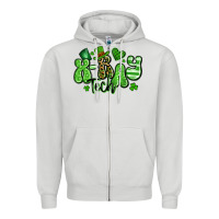 Dove Grey x ray tech st patrick's day Zipper Hoodie - Artiststas