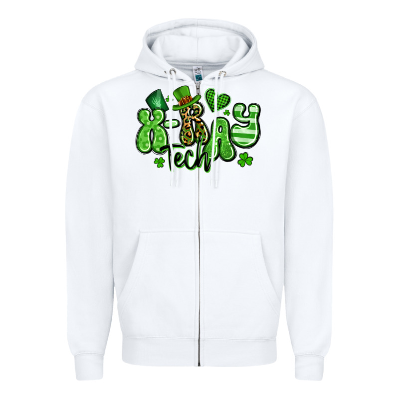X Ray Tech St Patrick's Day Zipper Hoodie by Artiststas | Teevron