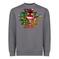 Storm longhorn Aztec Christmas Heavyweight Sweatshirt - CowhideDigitalArt