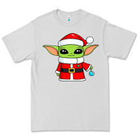 Dove Grey baby yoda christmas santa claus Premium Tee - trangStudio