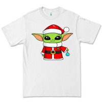 White baby yoda christmas santa claus Premium Tee - trangStudio