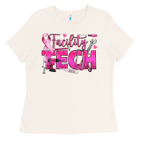 Bone Breast Cancer Facility Tech Ladies Tee - texasbilliewilder