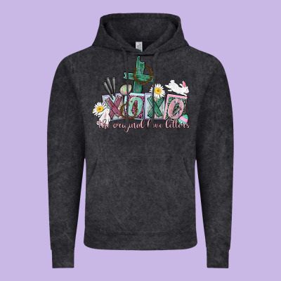 Xoxo The Original Love Language Easter Day Vintage Hoodie Designed By Cowgirlartshop