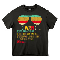 Asphalt I Want to Break Free to Ride My Bicycle Want It All Heavy Core Tee - Bettercallsaul