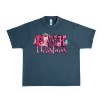 Midnight Navy pink christmas Urban Heavy Tee - CowGirlArtShop