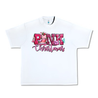 White pink christmas Urban Heavy Tee - CowGirlArtShop