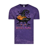 Cloud Purple witchy mama messy bun Vintage Tee - CowGirlArtShop