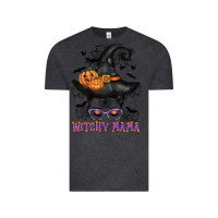 Vintage Black witchy mama messy bun Vintage Tee - CowGirlArtShop