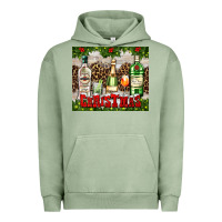 Pigment Oil Green christmas cocktail party Urban Hoodie - AdoDesignShop
