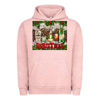 Pigment Salmon christmas cocktail party Urban Hoodie - AdoDesignShop