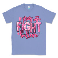 Colony Blue pray fight believe breast cancer Classic Tee - texasbilliewilder