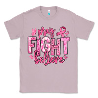 Lilac pray fight believe breast cancer Classic Tee - texasbilliewilder
