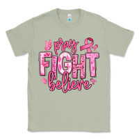 Matcha pray fight believe breast cancer Classic Tee - texasbilliewilder