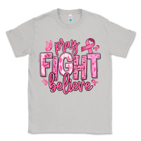 Moon Dust pray fight believe breast cancer Classic Tee - texasbilliewilder