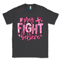 Smoke pray fight believe breast cancer Classic Tee - texasbilliewilder