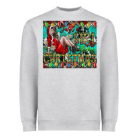 Heather Grey Just A Girl Who Loves Christmas Heavyweight Sweatshirt - CowhideDigitalArt