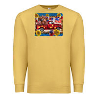 Antique Gold 4th of july truck cow mousepad Premium Sweatshirt - BarkalooDesign