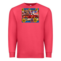 Cardinal 4th of july truck cow mousepad Premium Sweatshirt - BarkalooDesign