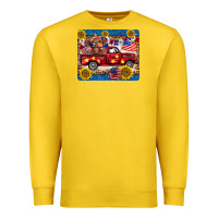 Lemon 4th of july truck cow mousepad Premium Sweatshirt - BarkalooDesign