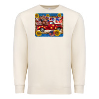 Sandshell 4th of july truck cow mousepad Premium Sweatshirt - BarkalooDesign