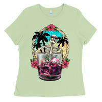 Summer Skeleton Cocktail Ladies Tee | Teevron