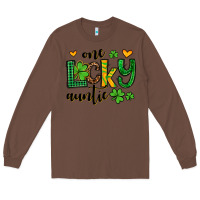 Chestnut One lucky auntie St. Patrick's Long Sleeve Tee - OliviaCreatesArt