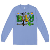 Colony Blue One lucky auntie St. Patrick's Long Sleeve Tee - OliviaCreatesArt