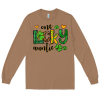 Toasted Coconut One lucky auntie St. Patrick's Long Sleeve Tee - OliviaCreatesArt