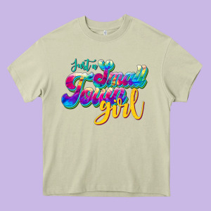 Just A Small Town Girl Heavy Core Tee Designed By Jahusdesignshop