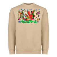 Mushroom love Christmas Heavyweight Sweatshirt - CowhideDigitalArt