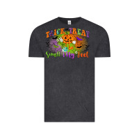 Vintage Black trick or treat smell my feet Vintage Tee - CowGirlArtShop