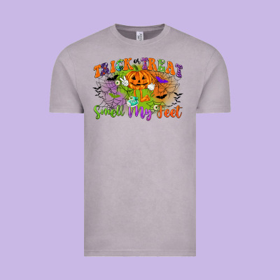 Trick Or Treat Smell My Feet Vintage Tee Designed By Cowgirlartshop