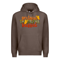 Coffee Fall Grateful Thankful Blessed Premium Hoodie - LillyAllenDesigns