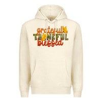 Sandshell Fall Grateful Thankful Blessed Premium Hoodie - LillyAllenDesigns
