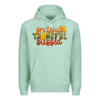 Seafoam Fall Grateful Thankful Blessed Premium Hoodie - LillyAllenDesigns