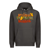 Smoke Fall Grateful Thankful Blessed Premium Hoodie - LillyAllenDesigns