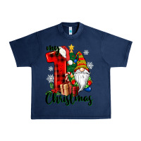 Navy my first christmas gnome Urban Heavy Tee - CowGirlArtShop