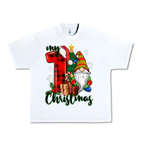 White my first christmas gnome Urban Heavy Tee - CowGirlArtShop