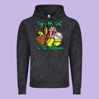 Take Me Out To The Ballgame Vintage Hoodie Designed By Howdyjamesfarm