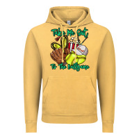 Vintage Mustard Take me out to the ballgame Vintage Hoodie - HowdyJamesFarm