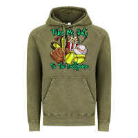 Vintage Olive Take me out to the ballgame Vintage Hoodie - HowdyJamesFarm