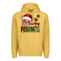 Antique Gold merry pawmas christmas chihuahua Premium Hoodie - Jasminsmagicworld