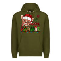 Army Green merry pawmas christmas chihuahua Premium Hoodie - Jasminsmagicworld